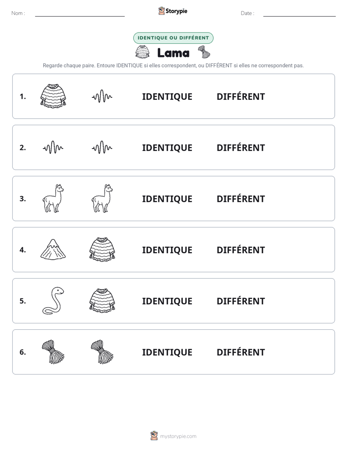 Identique ou Différent