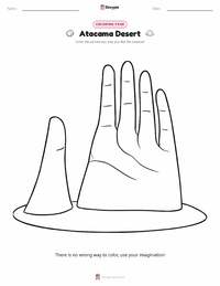 Atacama Desert coloring page for kids