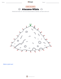Atacama-Wüste druckbare Arbeitsblatt Vorschau