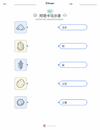 阿塔卡马沙漠 可打印工作表，适合儿童