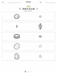 阿塔卡马沙漠 可打印工作表预览
