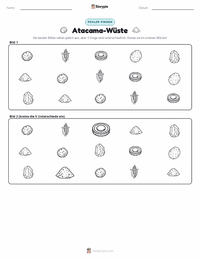 Atacama-Wüste druckbare Arbeitsblatt Vorschau