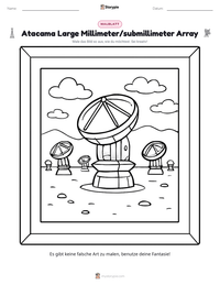 Atacama Large Millimeter/submillimeter Array druckbare Arbeitsblatt Vorschau