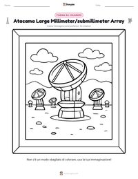 Anteprima della scheda stampabile di Atacama Large Millimeter/submillimeter Array