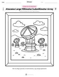 Podgląd drukowalnego arkusza ćwiczeń Atacama Large Millimeter/submillimeter Array