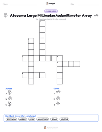 Atacama Large Millimeter/submillimeter Array printable worksheet preview