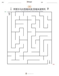 阿塔卡马大型毫米波/亚毫米波阵列 可打印工作表预览