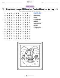 Atacama Large Millimeter/submillimeter Array printable worksheet preview