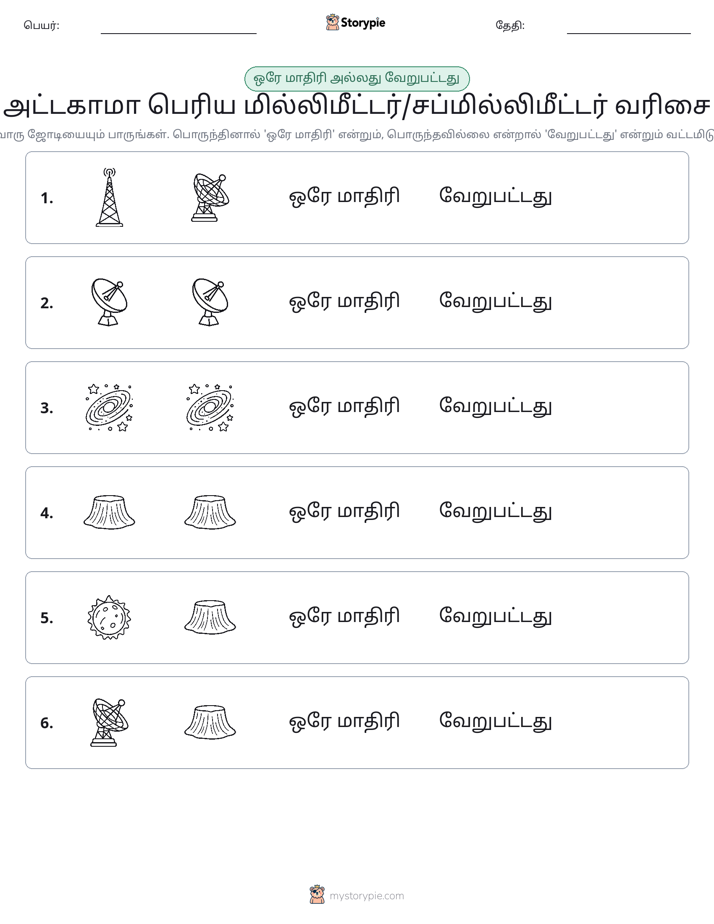 அதே அல்லது மாறுபட்டது