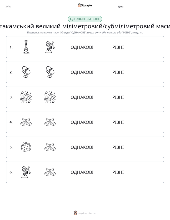 Однакові чи різні
