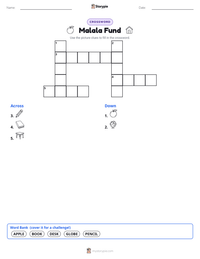 Malala Fund printable worksheet preview