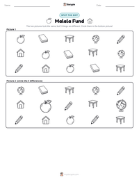 Malala Fund printable worksheet preview