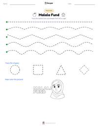 Malala Fund printable worksheet preview