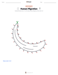 Human Migration printable worksheet preview