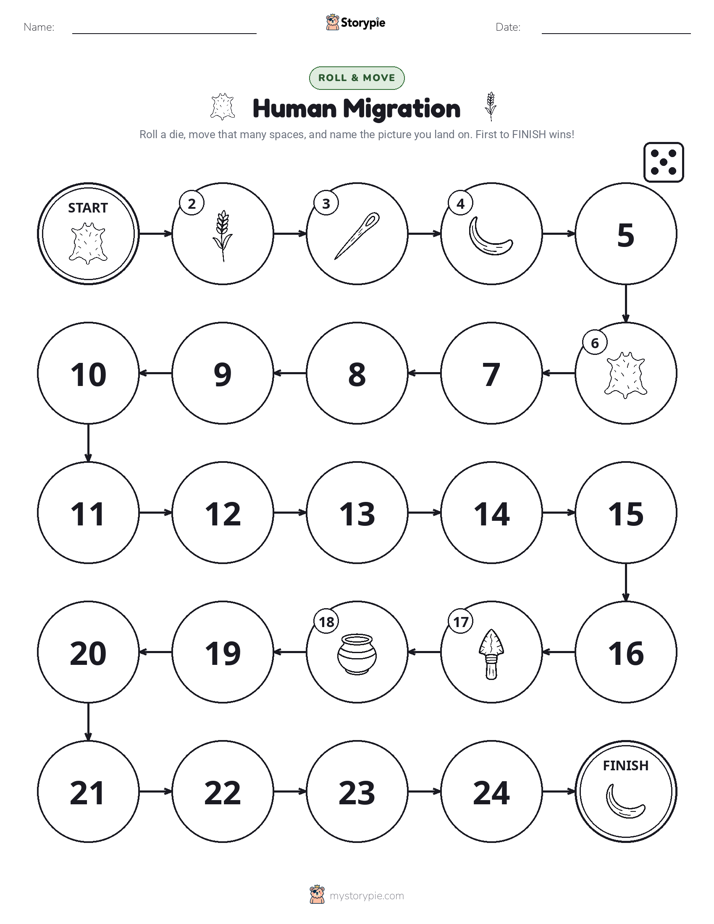 Roll & Move Game