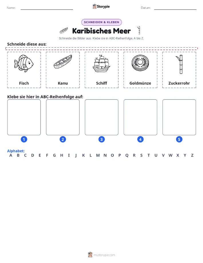 Schneiden & Einfügen Alphabet