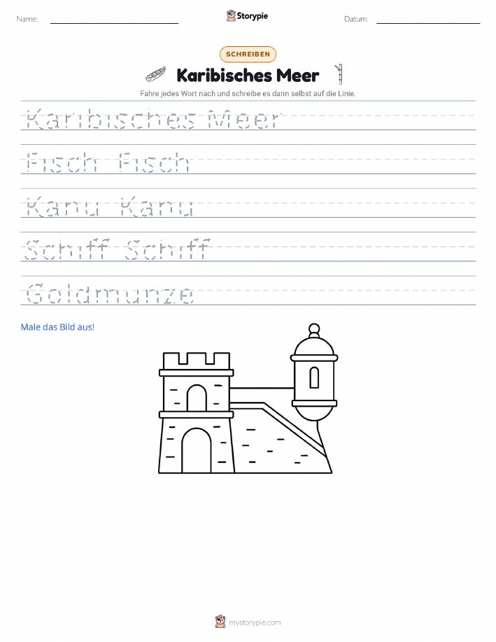 Schreibübung