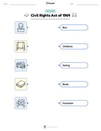 Civil Rights Act of 1964 printable worksheet for kids