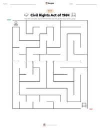 Civil Rights Act of 1964 printable worksheet preview
