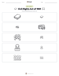 Civil Rights Act of 1964 printable worksheet preview