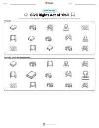 Civil Rights Act of 1964 printable worksheet preview
