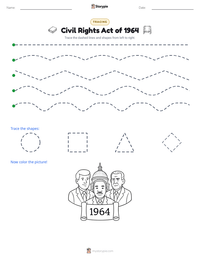 Civil Rights Act of 1964 printable worksheet preview