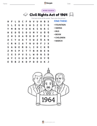 Civil Rights Act of 1964 printable worksheet preview