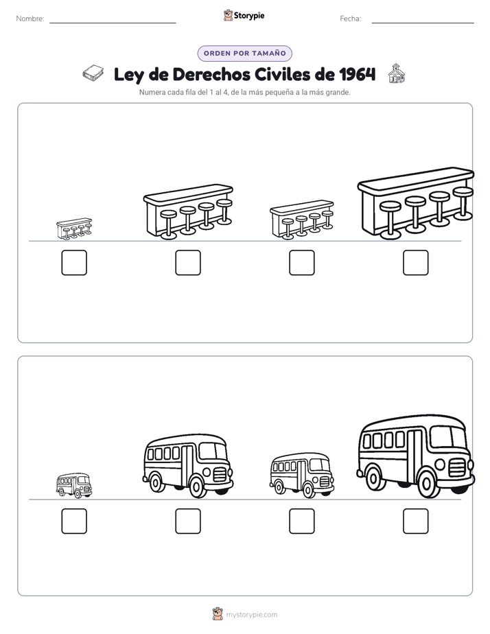 Orden de Tamaños