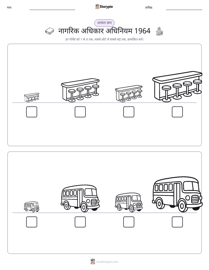 आकार क्रम