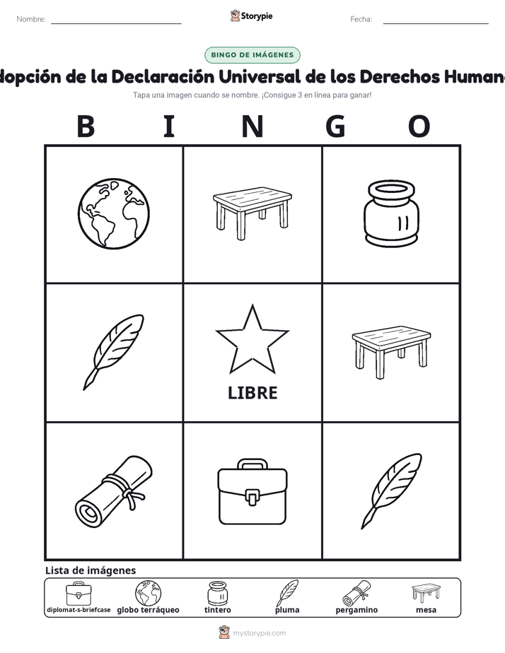Bingo de Imágenes