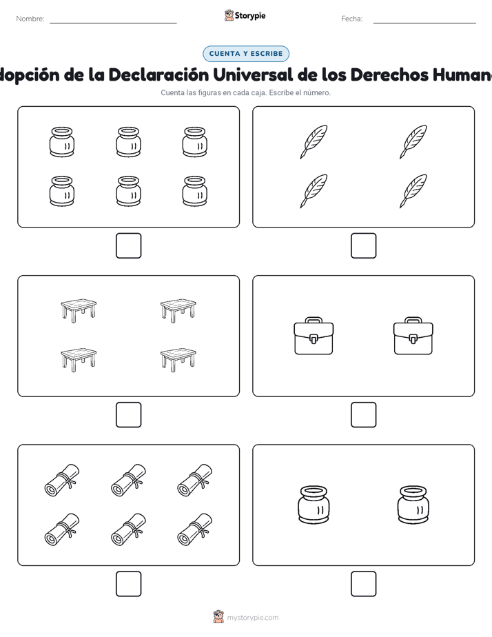 Cuenta y Escribe