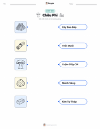 Tài liệu in sẵn Châu Phi cho trẻ em