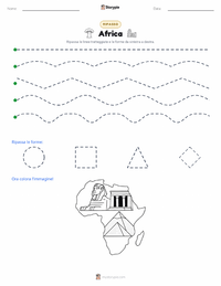 Anteprima della scheda stampabile di Africa