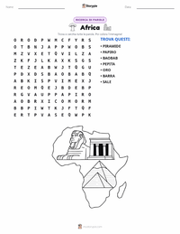 Anteprima della scheda stampabile di Africa