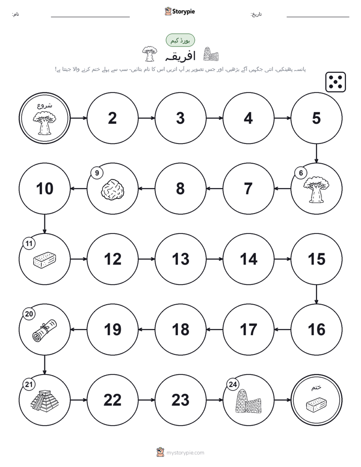 رول اور منتقل کریں کھیل