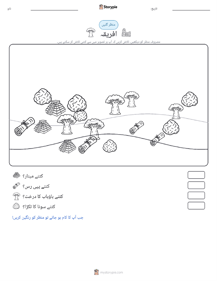 گنتی کا منظر
