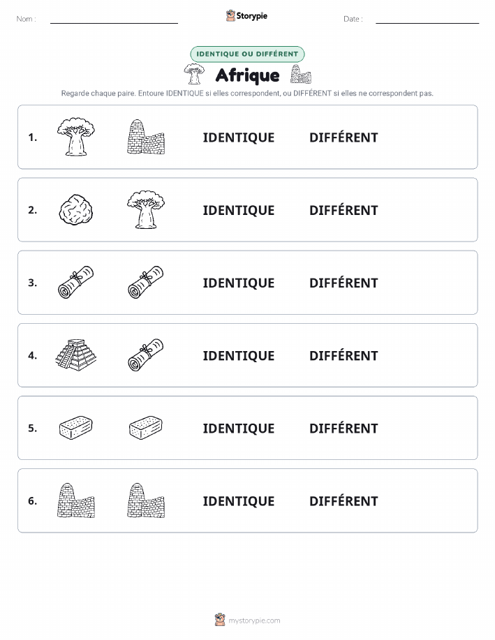 Identique ou Différent