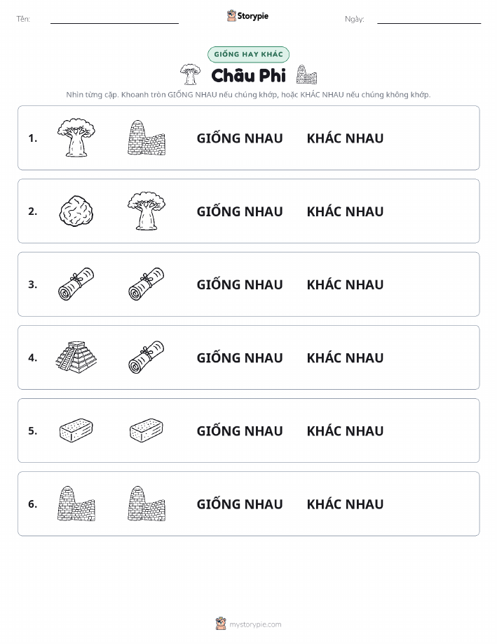 Giống Hay Khác