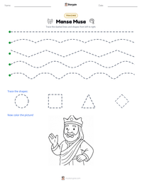Mansa Musa printable worksheet preview