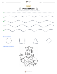 Anteprima della scheda stampabile di Mansa Musa