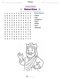 Anteprima della scheda stampabile di Mansa Musa