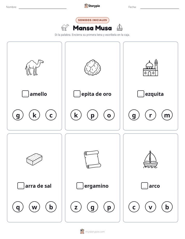 Sonidos Iniciales