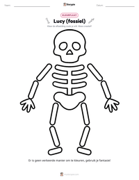 Lucy (fossiel) afdrukbare werkblad voorbeeld