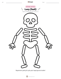 Lucy (fosil) yazdırılabilir çalışma sayfası önizlemesi
