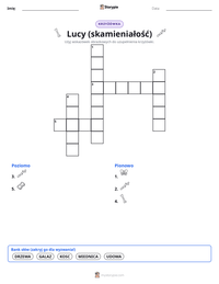 Podgląd drukowalnego arkusza ćwiczeń Lucy (skamieniałość)
