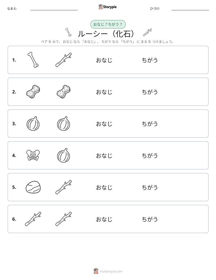 同じか違うか