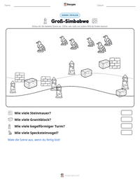 Groß-Simbabwe druckbare Arbeitsblatt Vorschau