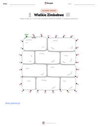 Podgląd drukowalnego arkusza ćwiczeń Wielkie Zimbabwe