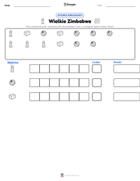 Podgląd drukowalnego arkusza ćwiczeń Wielkie Zimbabwe