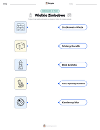 Podgląd drukowalnego arkusza ćwiczeń Wielkie Zimbabwe